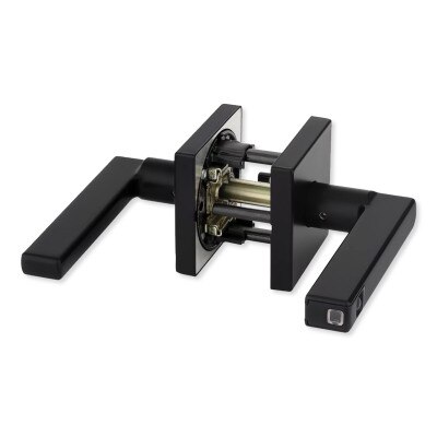 Kwikset Halifax LED Motion Activated Passage Lever, Black Matte